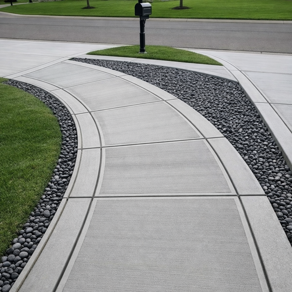 Residential concrete sidewalk contractor Austin Texas
