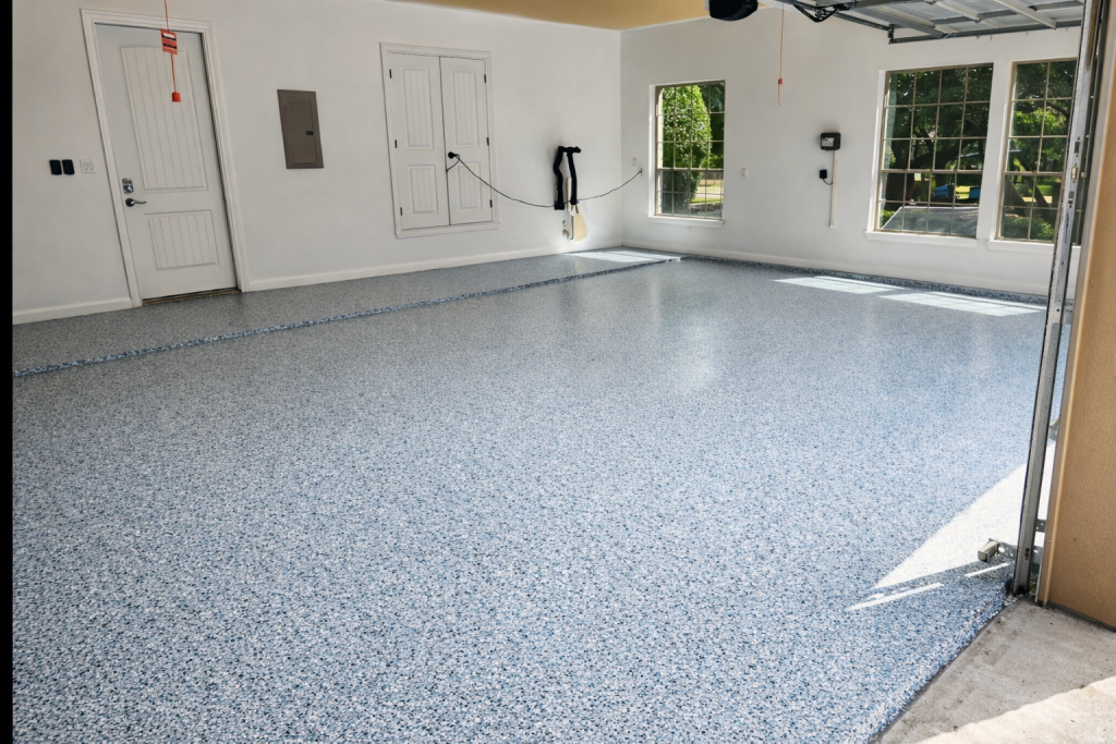 Residential epoxy flooring installation Austin, TX