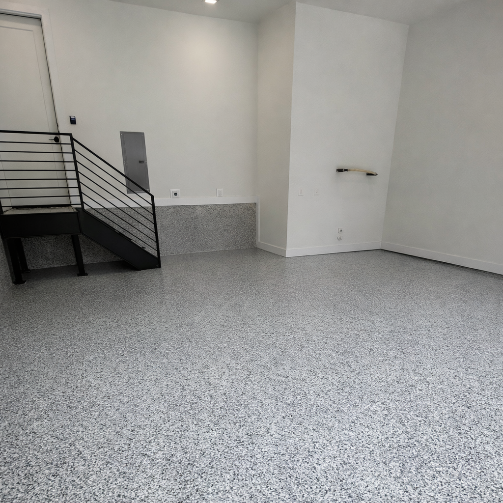 Epoxy garage floor installation in Austin, TX