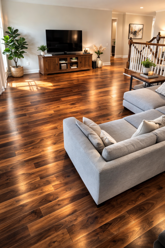 Hardwood flooring installation in Austin Texas by ABC Austin Home Renovations