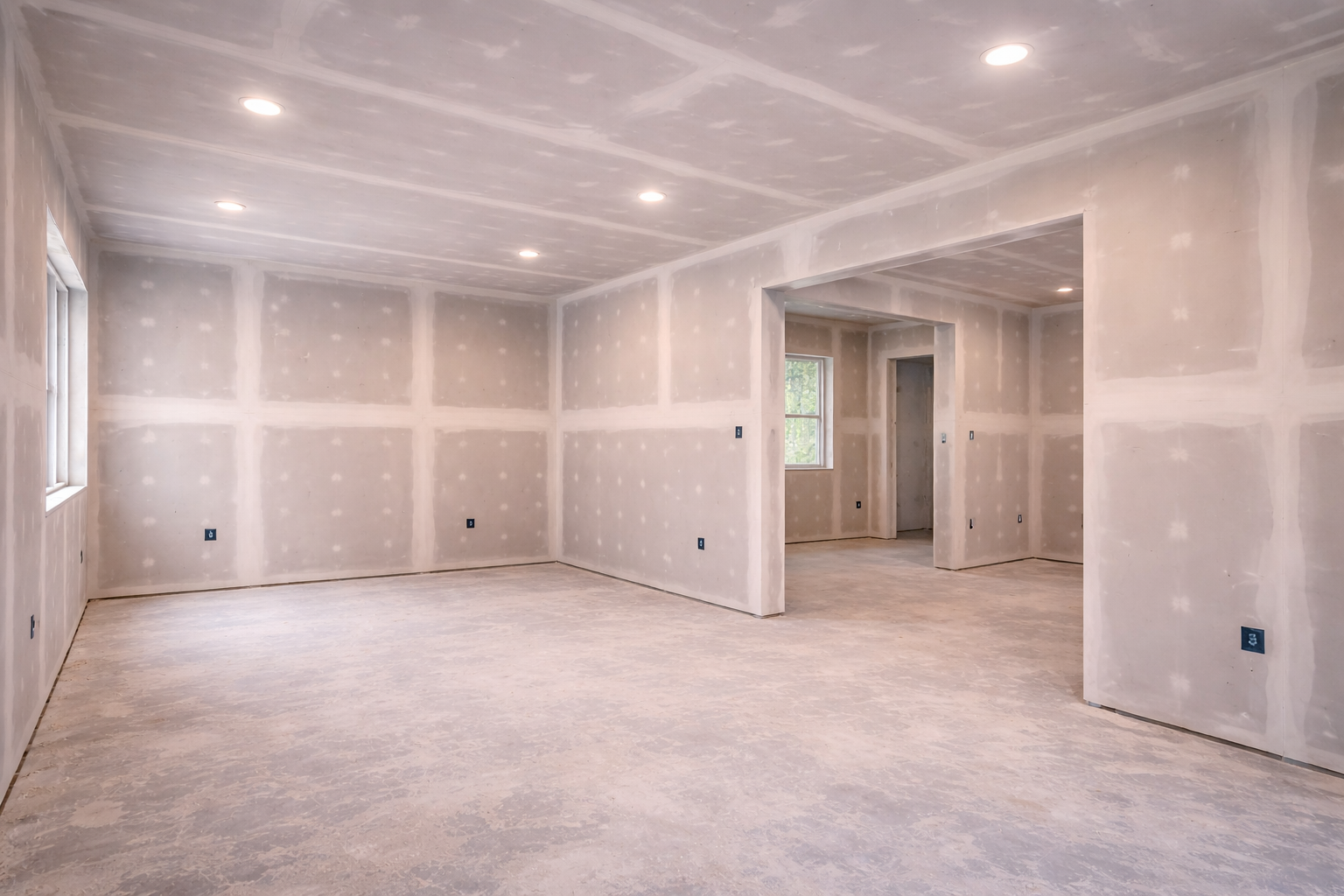 Drywall texture application by ABC Austin Home Renovations contractor