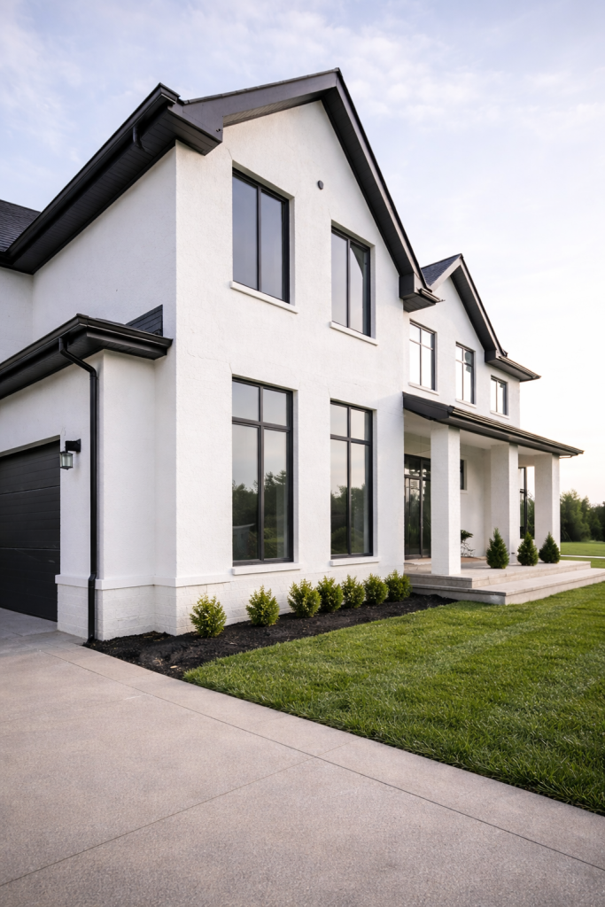 Exterior house painting completed in Austin TX